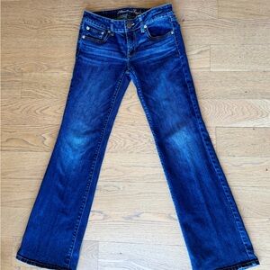 American Eagle Jeans Womens 6 Favorite Boyfriend Low Rise Blue Denim
